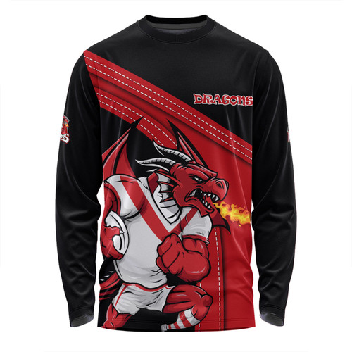 St. George Illawarra Dragons Long Sleeve T-shirt Custom Team Of Us Die Hard Fan Supporters