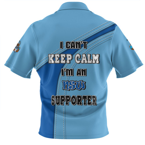 New South Wales Blues Zip Polo Shirt Custom Team Of Us Die Hard Fan Supporters New South Wales Blues Zip Polo Shirt Custom Team Of Us Die Hard Fan Supporters