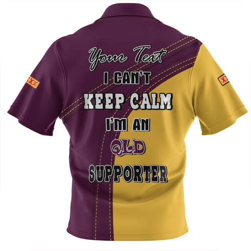 Queensland Maroons Zip Polo Shirt Custom Team Of Us Die Hard Fan Supporters Queensland Maroons Zip Polo Shirt Custom Team Of Us Die Hard Fan Supporters