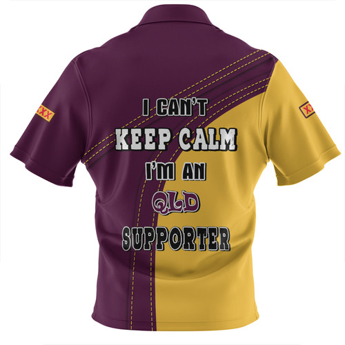Queensland Maroons Zip Polo Shirt Custom Team Of Us Die Hard Fan Supporters Queensland Maroons Zip Polo Shirt Custom Team Of Us Die Hard Fan Supporters