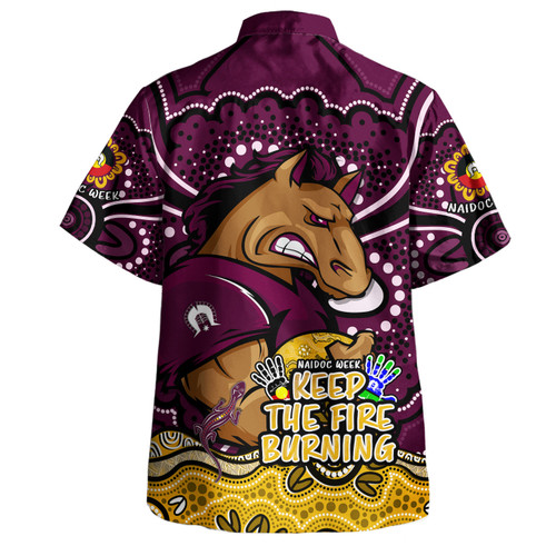 Brisbane Broncos Hawaiian Shirt Aboriginal Inspired Naidoc Week Custom For Die Hard Fan Supporters Brisbane Broncos Hawaiian Shirt Aboriginal Inspired Naidoc Week Custom For Die Hard Fan Supporters