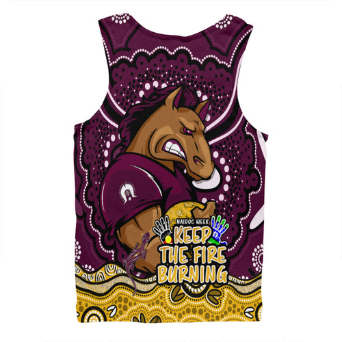 Brisbane Broncos Men Singlet Aboriginal Inspired Naidoc Week Custom For Die Hard Fan Supporters Brisbane Broncos Men Singlet Aboriginal Inspired Naidoc Week Custom For Die Hard Fan Supporters