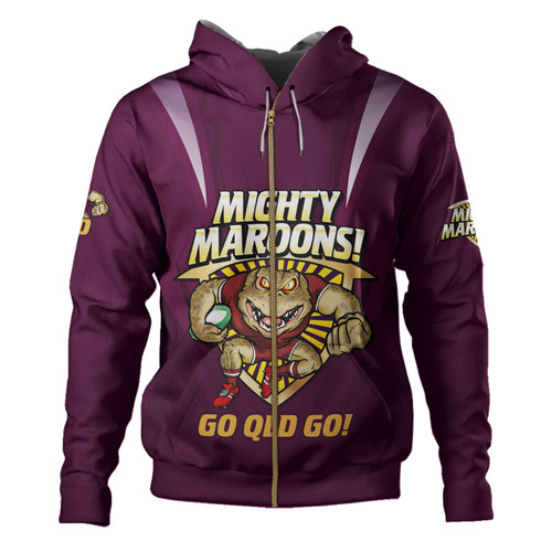 Queensland Maroons Hoodie Custom State Of Origin 2024 Passionate Fan Born To Win Queensland Maroons Hoodie Custom State Of Origin 2024 Passionate Fan Born To Win