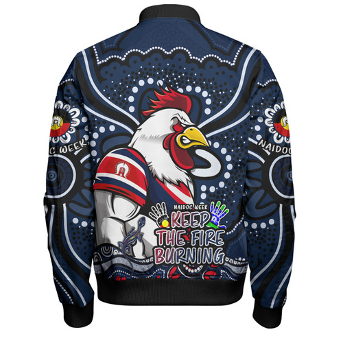 Sydney Roosters Bomber Jacket Aboriginal Inspired Naidoc Week Custom For Die Hard Fan Supporters Sydney Roosters Bomber Jacket Aboriginal Inspired Naidoc Week Custom For Die Hard Fan Supporters