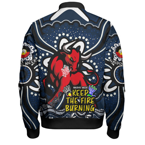 North Queensland Cowboys Bomber Jacket Aboriginal Inspired Naidoc Week Custom For Die Hard Fan Supporters