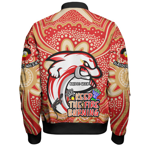 Redcliffe Dolphins Bomber Jacket Aboriginal Inspired Naidoc Week Custom For Die Hard Fan Supporters Redcliffe Dolphins Bomber Jacket Aboriginal Inspired Naidoc Week Custom For Die Hard Fan Supporters