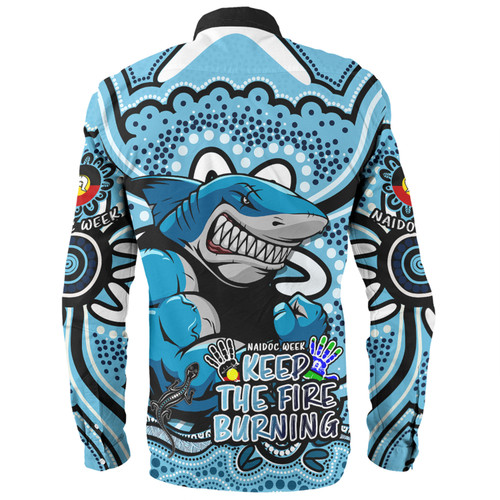 Cronulla-Sutherland Sharks Long Sleeve Shirt Aboriginal Inspired Naidoc Week Custom For Die Hard Fan Supporters Cronulla-Sutherland Sharks Long Sleeve Shirt Aboriginal Inspired Naidoc Week Custom For Die Hard Fan Supporters