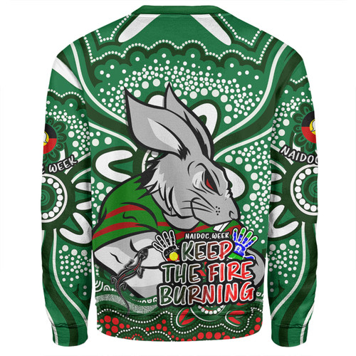 South Sydney Rabbitohs Sweatshirt Aboriginal Inspired Naidoc Week Custom For Die Hard Fan Supporters South Sydney Rabbitohs Sweatshirt Aboriginal Inspired Naidoc Week Custom For Die Hard Fan Supporters