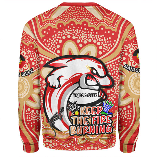 Redcliffe Dolphins Sweatshirt Aboriginal Inspired Naidoc Week Custom For Die Hard Fan Supporters Redcliffe Dolphins Sweatshirt Aboriginal Inspired Naidoc Week Custom For Die Hard Fan Supporters