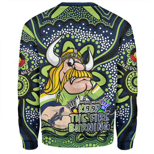 Canberra Raiders Sweatshirt Aboriginal Inspired Naidoc Week Custom For Die Hard Fan Supporters Canberra Raiders Sweatshirt Aboriginal Inspired Naidoc Week Custom For Die Hard Fan Supporters