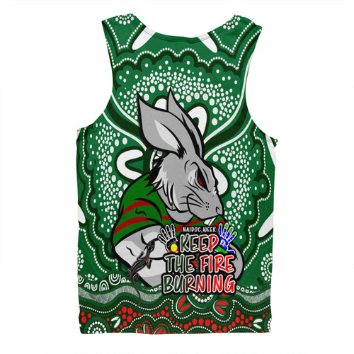 South Sydney Rabbitohs Men Singlet Aboriginal Inspired Naidoc Week Custom For Die Hard Fan Supporters South Sydney Rabbitohs Men Singlet Aboriginal Inspired Naidoc Week Custom For Die Hard Fan Supporters