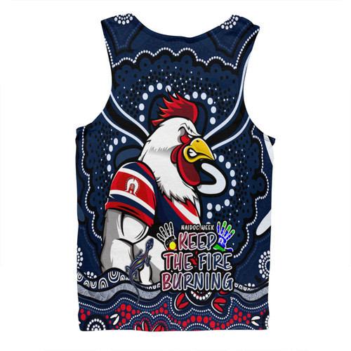 Sydney Roosters Men Singlet Aboriginal Inspired Naidoc Week Custom For Die Hard Fan Supporters Sydney Roosters Men Singlet Aboriginal Inspired Naidoc Week Custom For Die Hard Fan Supporters