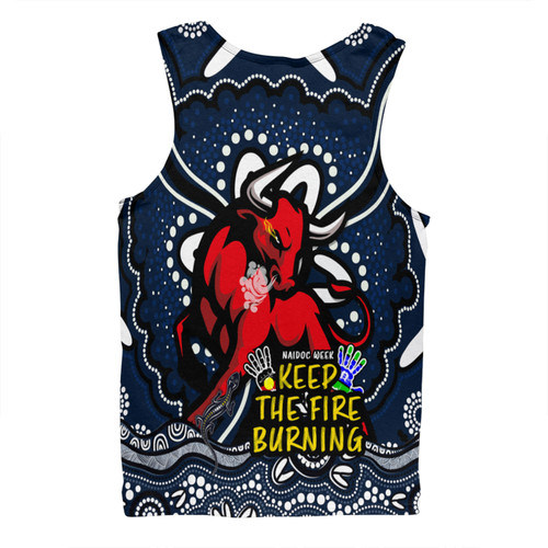 North Queensland Cowboys Men Singlet Aboriginal Inspired Naidoc Week Custom For Die Hard Fan Supporters
