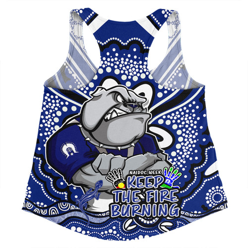 Canterbury-Bankstown Bulldogs Women Racerback Singlet Aboriginal Inspired Naidoc Week Custom For Die Hard Fan Supporters Canterbury-Bankstown Bulldogs Women Racerback Singlet Aboriginal Inspired Naidoc Week Custom For Die Hard Fan Supporters