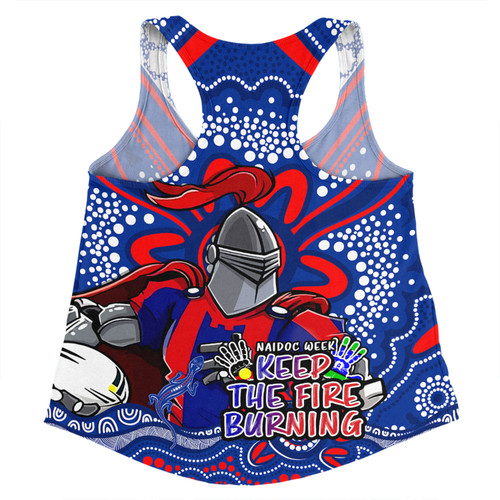 Newcastle Knights Women Racerback Singlet Aboriginal Inspired Naidoc Week Custom For Die Hard Fan Supporters Newcastle Knights Women Racerback Singlet Aboriginal Inspired Naidoc Week Custom For Die Hard Fan Supporters