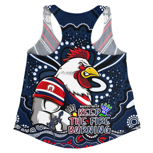 Sydney Roosters Women Racerback Singlet Aboriginal Inspired Naidoc Week Custom For Die Hard Fan Supporters Sydney Roosters Women Racerback Singlet Aboriginal Inspired Naidoc Week Custom For Die Hard Fan Supporters