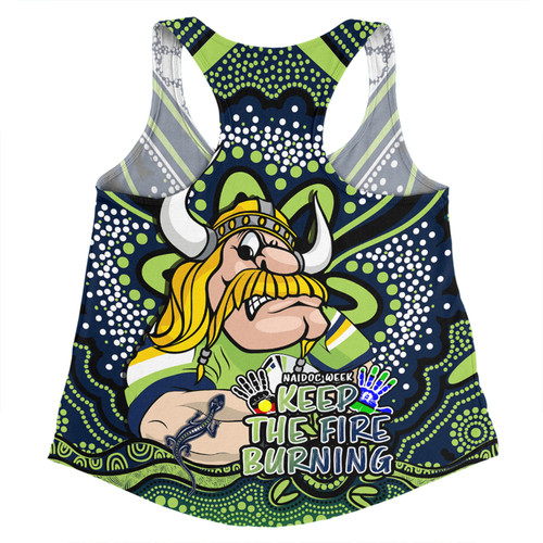 Canberra Raiders Women Racerback Singlet Aboriginal Inspired Naidoc Week Custom For Die Hard Fan Supporters Canberra Raiders Women Racerback Singlet Aboriginal Inspired Naidoc Week Custom For Die Hard Fan Supporters