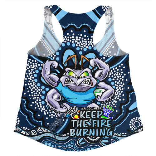 New South Wales Blues Women Racerback Singlet Aboriginal Inspired Naidoc Week Custom For Die Hard Fan Supporters New South Wales Blues Women Racerback Singlet Aboriginal Inspired Naidoc Week Custom For Die Hard Fan Supporters