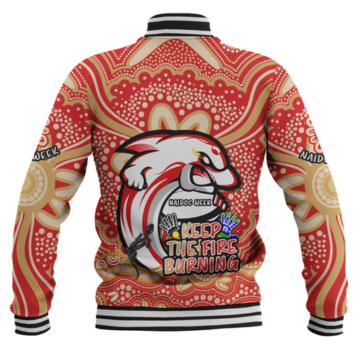 Redcliffe Dolphins Baseball Jacket Aboriginal Inspired Naidoc Week Custom For Die Hard Fan Supporters Redcliffe Dolphins Baseball Jacket Aboriginal Inspired Naidoc Week Custom For Die Hard Fan Supporters