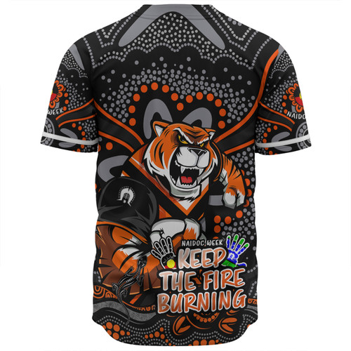 Wests Tigers Baseball Shirt Aboriginal Inspired Naidoc Week Custom For Die Hard Fan Supporters Wests Tigers Baseball Shirt Aboriginal Inspired Naidoc Week Custom For Die Hard Fan Supporters