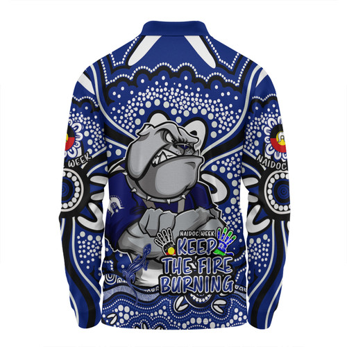 Canterbury-Bankstown Bulldogs Long Sleeve Polo Shirt Aboriginal Inspired Naidoc Week Custom For Die Hard Fan Supporters Canterbury-Bankstown Bulldogs Long Sleeve Polo Shirt Aboriginal Inspired Naidoc Week Custom For Die Hard Fan Supporters