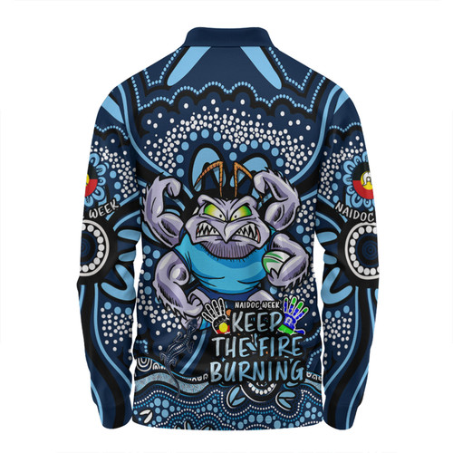 New South Wales Blues Long Sleeve Polo Shirt Aboriginal Inspired Naidoc Week Custom For Die Hard Fan Supporters New South Wales Blues Long Sleeve Polo Shirt Aboriginal Inspired Naidoc Week Custom For Die Hard Fan Supporters