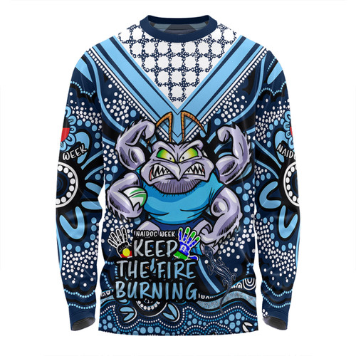 New South Wales Blues Long Sleeve T-shirt Aboriginal Inspired Naidoc Week Custom For Die Hard Fan Supporters