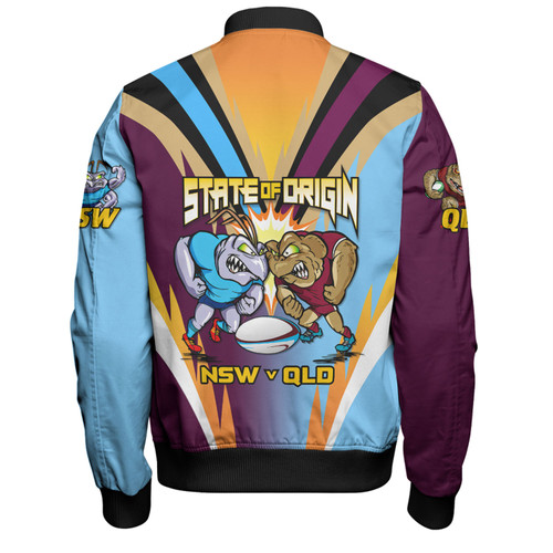 Queensland Maroons Bomber Jacket Custom State Of Origin 2024 Passionate Fan Born To Win QLD vs NSW Queensland Maroons Bomber Jacket Custom State Of Origin 2024 Passionate Fan Born To Win QLD vs NSW
