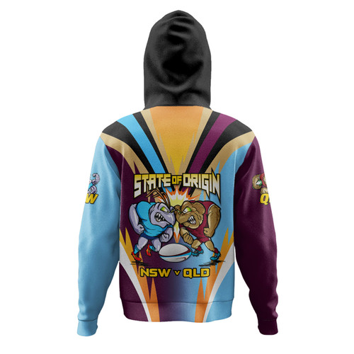 Queensland Maroons Hoodie Custom State Of Origin 2024 Passionate Fan Born To Win QLD vs NSW Queensland Maroons Hoodie Custom State Of Origin 2024 Passionate Fan Born To Win QLD vs NSW