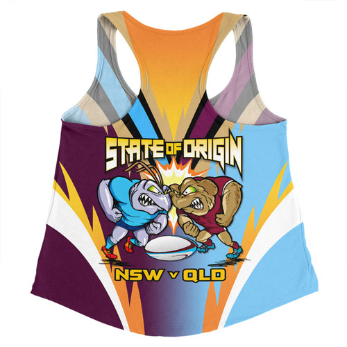 Queensland Maroons Women Racerback Singlet Custom State Of Origin 2024 Passionate Fan Born To Win QLD vs NSW Queensland Maroons Women Racerback Singlet Custom State Of Origin 2024 Passionate Fan Born To Win QLD vs NSW