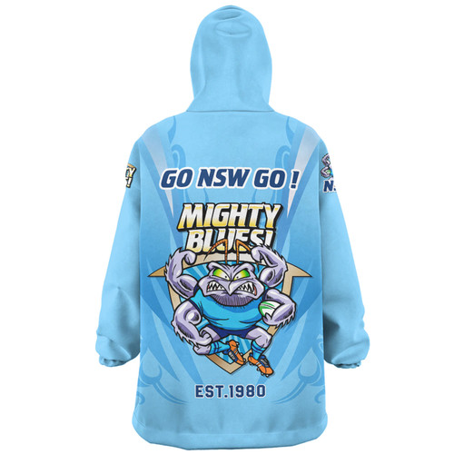 New South Wales Blues Snug Hoodie Custom State Of Origin 2024 Passionate Fan Born To Win Ver 1