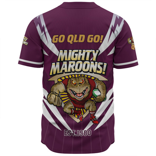 Queensland Maroons Baseball Shirt Custom State Of Origin 2024 Passionate Fan Born To Win Ver 2 Queensland Maroons Baseball Shirt Custom State Of Origin 2024 Passionate Fan Born To Win Ver 2