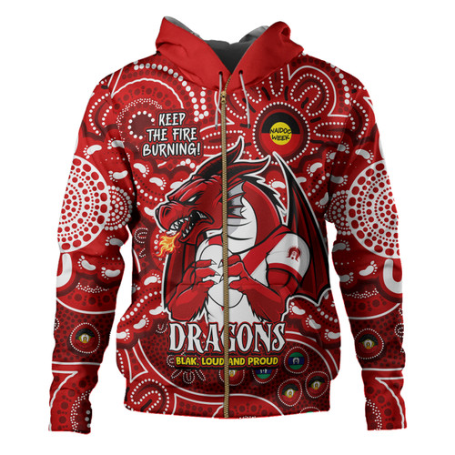 St. George Illawarra Dragons Hoodie Custom Naidoc Week 2024 Aboriginal Pattern And Torres Strait Islander Inspired St. George Illawarra Dragons Hoodie Custom Naidoc Week 2024 Aboriginal Pattern And Torres Strait Islander Inspired