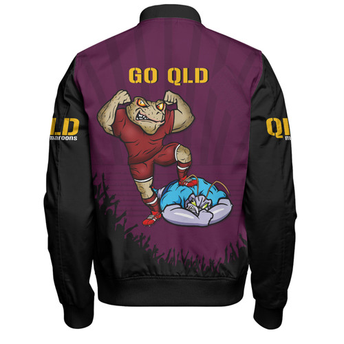 Queensland Maroons Bomber Jacket Custom State Of Origin 2024 Go Mighty QLD Maroons For Die Hard Fan Supporters Queensland Maroons Bomber Jacket Custom State Of Origin 2024 Go Mighty QLD Maroons For Die Hard Fan Supporters
