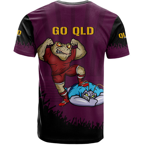 Queensland Maroons T-Shirt Custom State Of Origin 2024 Go Mighty QLD Maroons For Die Hard Fan Supporters Queensland Maroons T-Shirt Custom State Of Origin 2024 Go Mighty QLD Maroons For Die Hard Fan Supporters