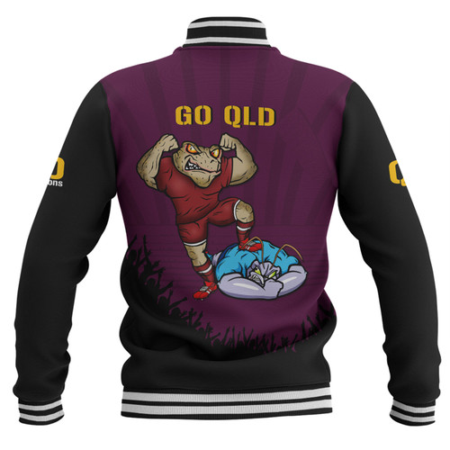 Queensland Maroons Baseball Jacket Custom State Of Origin 2024 Go Mighty QLD Maroons For Die Hard Fan Supporters Queensland Maroons Baseball Jacket Custom State Of Origin 2024 Go Mighty QLD Maroons For Die Hard Fan Supporters