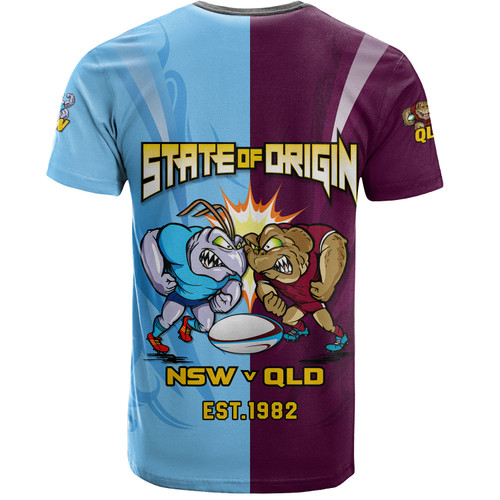 Queensland Maroons T-Shirt Custom State Of Origin 2024 Tough Fan Rugby For Life QLD vs NSW Queensland Maroons T-Shirt Custom State Of Origin 2024 Tough Fan Rugby For Life QLD vs NSW