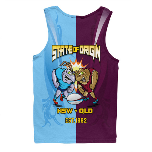 Queensland Maroons Men Singlet Custom State Of Origin 2024 Tough Fan Rugby For Life QLD vs NSW Queensland Maroons Men Singlet Custom State Of Origin 2024 Tough Fan Rugby For Life QLD vs NSW
