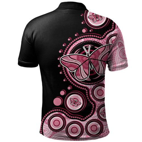 Australia Polo Shirt Indigenous Butterfly Aboriginal Dot Arts Australia Polo Shirt Indigenous Butterfly Aboriginal Dot Arts