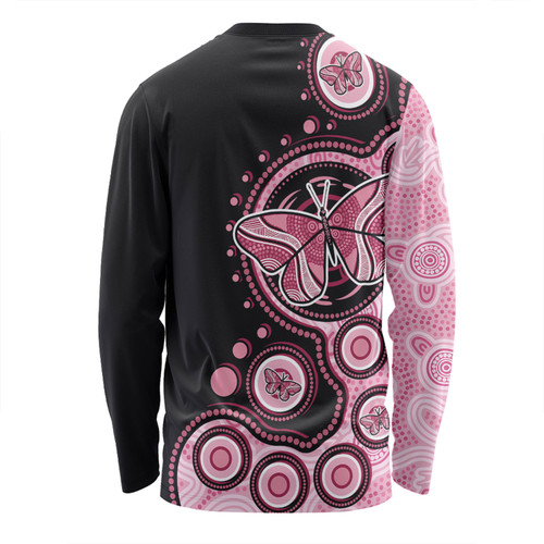 Australia Long Sleeve T-shirt Indigenous Butterfly Aboriginal Dot Arts Australia Long Sleeve T-shirt Indigenous Butterfly Aboriginal Dot Arts