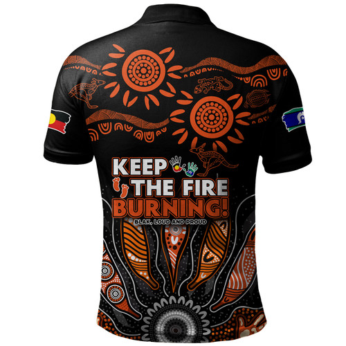 Australia Polo Shirt Naidoc Week 2024 Indigenous Keep The Fire Burning Aboriginal Gum Leaf Painting Australia Polo Shirt Naidoc Week 2024 Indigenous Keep The Fire Burning Aboriginal Gum Leaf Painting