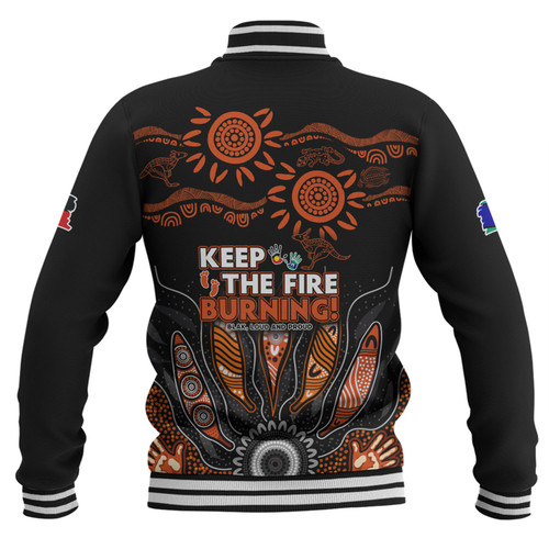 Australia Baseball Jacket Naidoc Week 2024 Indigenous Keep The Fire Burning Aboriginal Gum Leaf Painting Australia Baseball Jacket Naidoc Week 2024 Indigenous Keep The Fire Burning Aboriginal Gum Leaf Painting