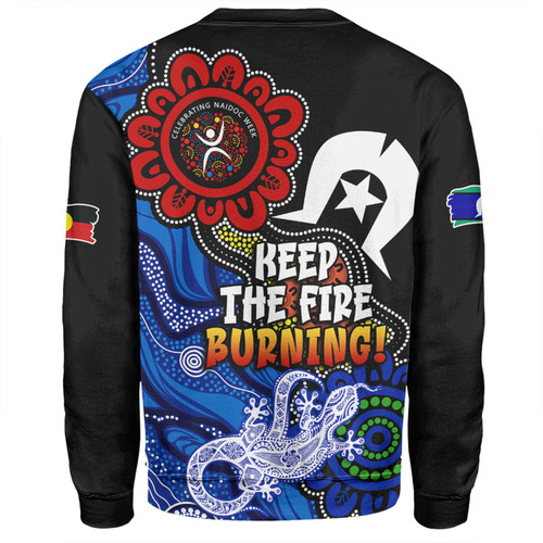 Australia Sweatshirt Naidoc Week 2024 Indigenous Keep The Fire Burning Aboriginal Dot Art Painting Australia Sweatshirt Naidoc Week 2024 Indigenous Keep The Fire Burning Aboriginal Dot Art Painting