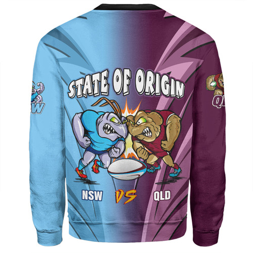 Queensland Maroons Sweatshirt Custom State Of Origin 2024 Tough Fan Rugby For Life QLD vs NSW Ver 2 Queensland Maroons Sweatshirt Custom State Of Origin 2024 Tough Fan Rugby For Life QLD vs NSW Ver 2