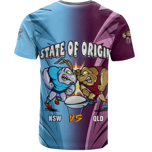 Queensland Maroons T-Shirt Custom State Of Origin 2024 Tough Fan Rugby For Life QLD vs NSW Ver 2 Queensland Maroons T-Shirt Custom State Of Origin 2024 Tough Fan Rugby For Life QLD vs NSW Ver 2