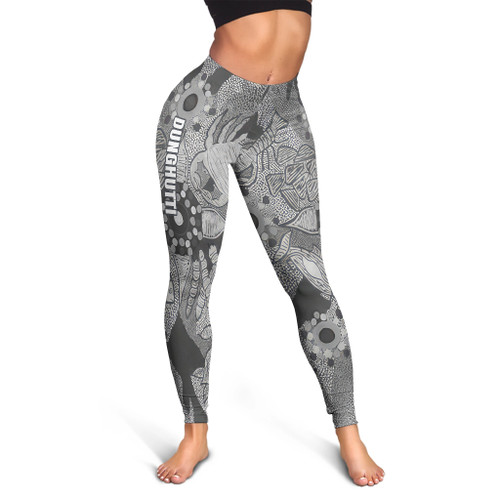 (Dunghutti ) Custom Australia Legging Aboriginal Dot Painting Black (Dunghutti ) Custom Australia Legging Aboriginal Dot Painting Black