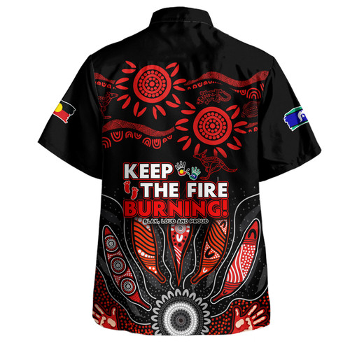 Australia Hawaiian Shirt Naidoc Week 2024 Indigenous Keep The Fire Burning Aboriginal Gum Leaf Painting Red Australia Hawaiian Shirt Naidoc Week 2024 Indigenous Keep The Fire Burning Aboriginal Gum Leaf Painting Red
