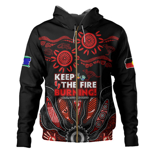 Australia Hoodie Naidoc Week 2024 Indigenous Keep The Fire Burning Aboriginal Gum Leaf Painting Red Australia Hoodie Naidoc Week 2024 Indigenous Keep The Fire Burning Aboriginal Gum Leaf Painting Red