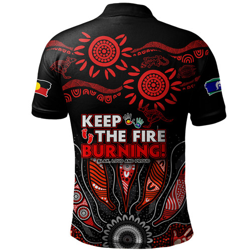 Australia Polo Shirt Naidoc Week 2024 Indigenous Keep The Fire Burning Aboriginal Gum Leaf Painting Red Australia Polo Shirt Naidoc Week 2024 Indigenous Keep The Fire Burning Aboriginal Gum Leaf Painting Red