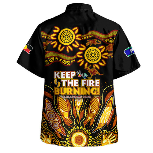 Australia Hawaiian Shirt Naidoc Week 2024 Indigenous Keep The Fire Burning Aboriginal Gum Leaf Painting Yellow Australia Hawaiian Shirt Naidoc Week 2024 Indigenous Keep The Fire Burning Aboriginal Gum Leaf Painting Yellow